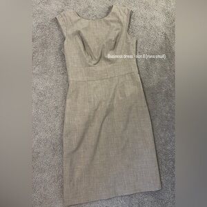 Elegant Gray Business Dress